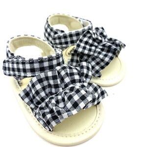Baby Sandals Shoes Size 0/6m Girls Infant Children Kids Summer White Black